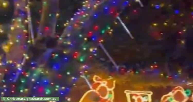 Christmas Light display at 18 Thomson Street, Northcote