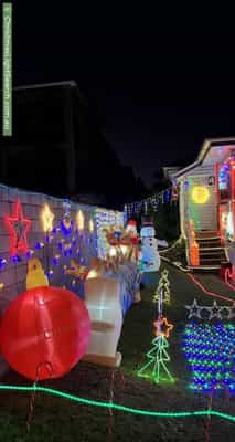 Christmas Light display at 18 Chisholm Street, Stafford Heights