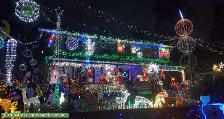 Christmas Light display at  Borgnis Street, Davidson