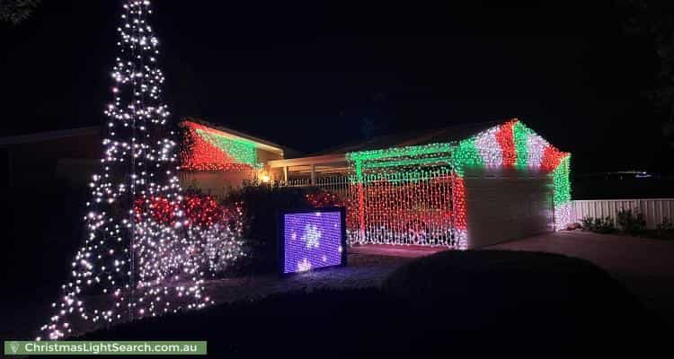 Christmas Light display at 23 Willowmead Way, Kelmscott