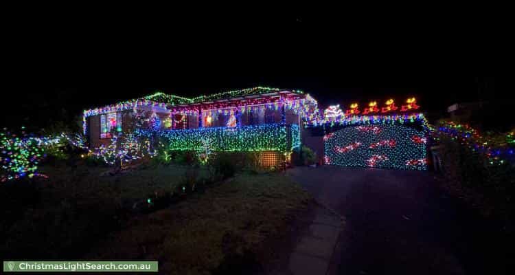 Christmas Light display at 77 Dixon Drive, Duffy