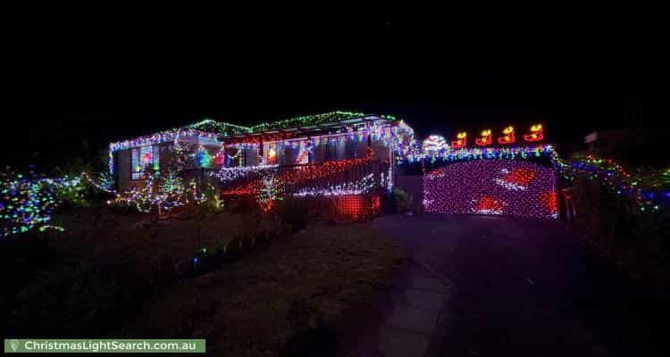 Christmas Light display at 77 Dixon Drive, Duffy