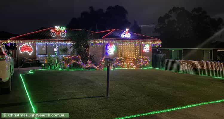 Christmas Light display at 91 Warrimoo Drive, Quakers Hill