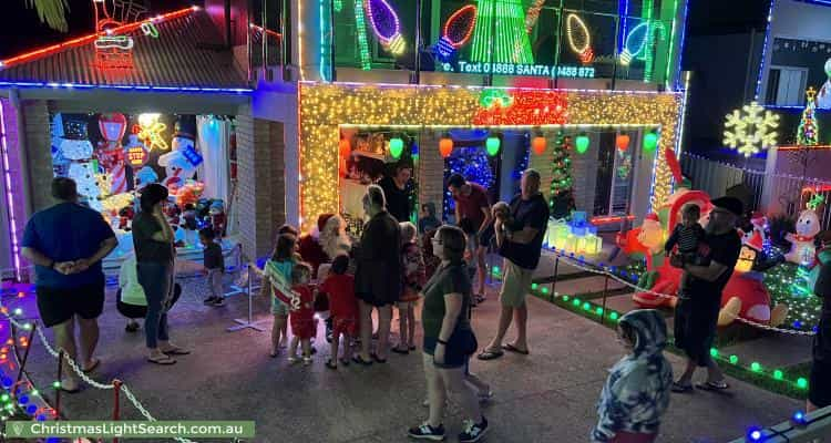 Christmas Light display at 36 Sugarloaf Street, Wavell Heights