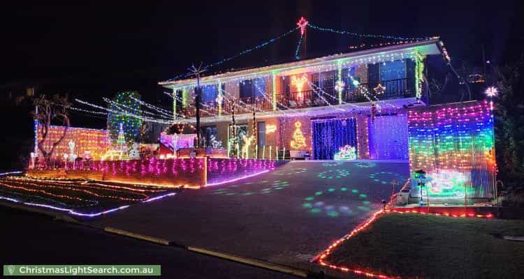 Christmas Light display at 12 Bells Close, Forster