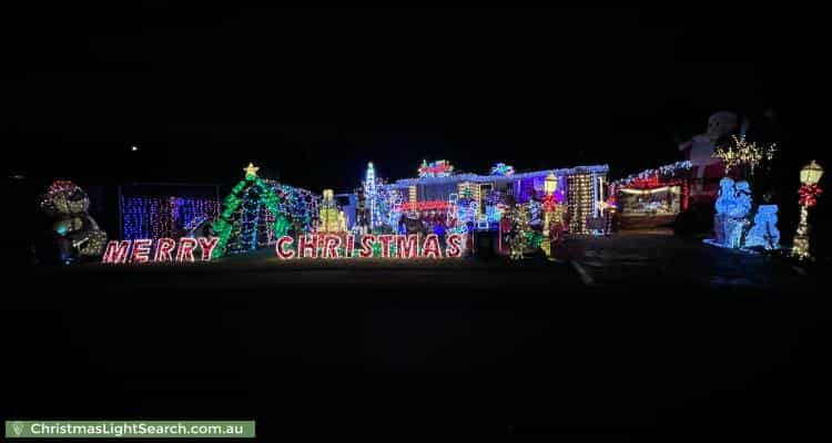 Christmas Light display at 9 Trezise Place, Quakers Hill