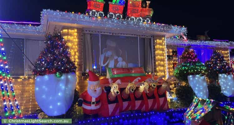 Christmas Light display at 9 Trezise Place, Quakers Hill