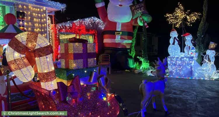 Christmas Light display at 9 Trezise Place, Quakers Hill