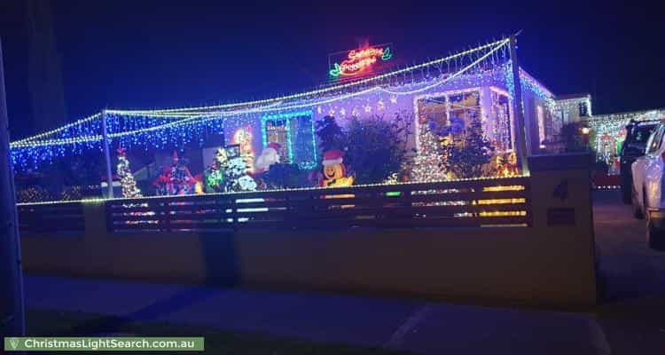 Christmas Light display at 4 Rosanna Court, Craigieburn