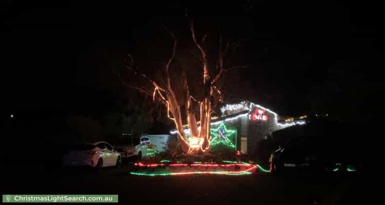 Christmas Light display at  Andrew Crescent, Calwell