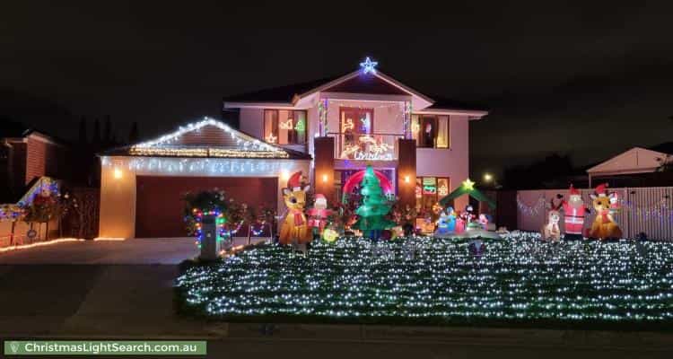 Christmas Light display at 5 Corker Close, Narre Warren