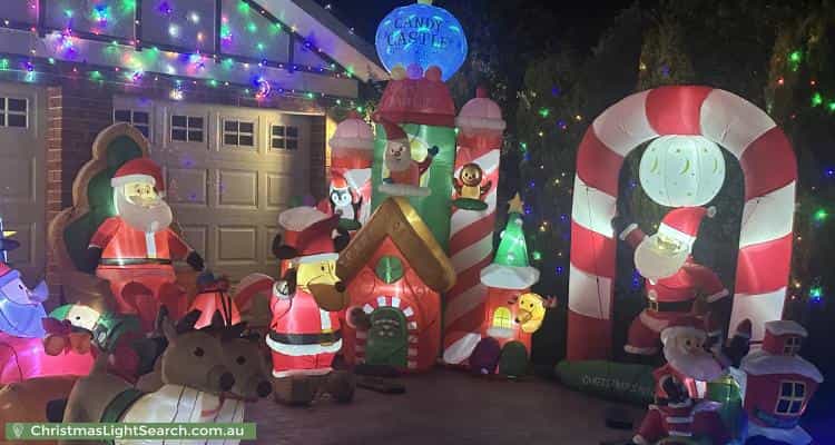 Christmas Light display at 3 Swanston Court, Taylors Hill