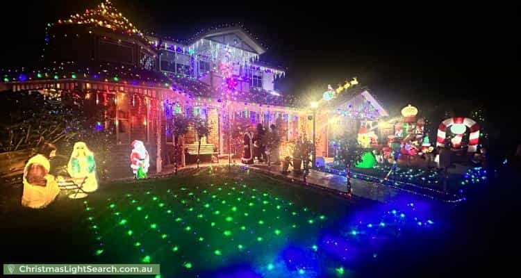 Christmas Light display at 3 Swanston Court, Taylors Hill