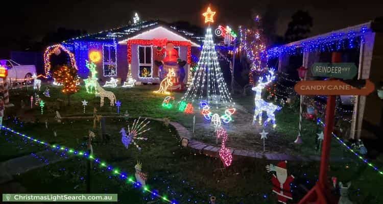 Christmas Light display at 4 Denham Court, Kealba