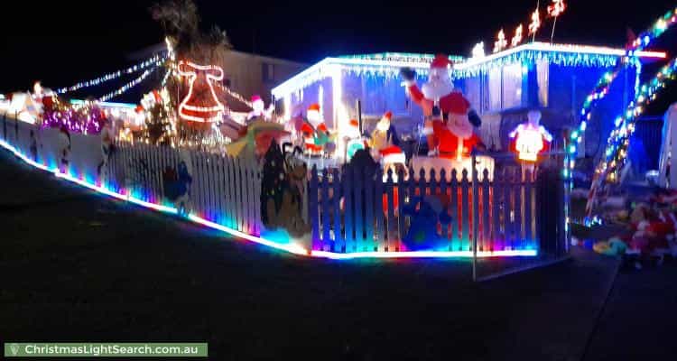 Christmas Light display at 58 Amy Street, West Ulverstone