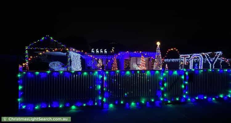 Christmas Light display at 18 Dalmont Street, Highett
