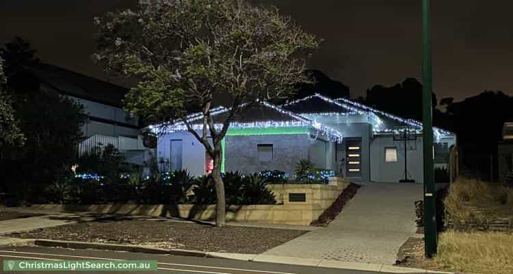 Christmas Light display at 114 Brookdale Street, Floreat