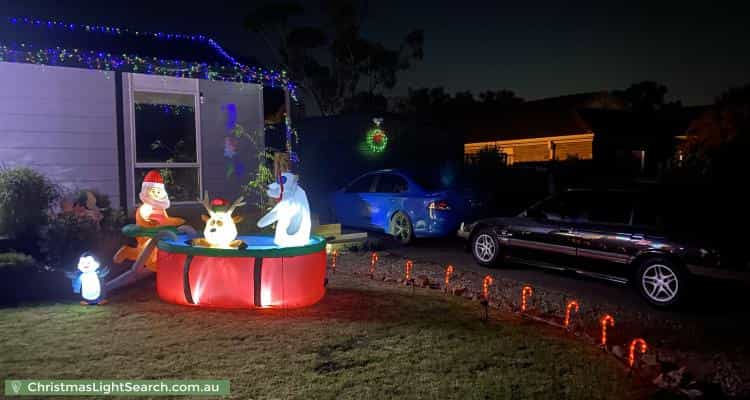 Christmas Light display at 2 Wallaroo Place, Hastings