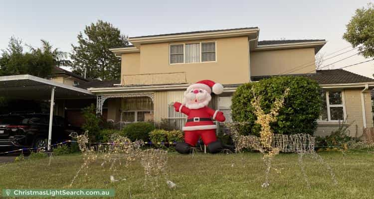 Christmas Light display at 4 Barnardo Close, Wahroonga