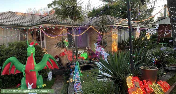 Christmas Light display at 4 Barnardo Close, Wahroonga