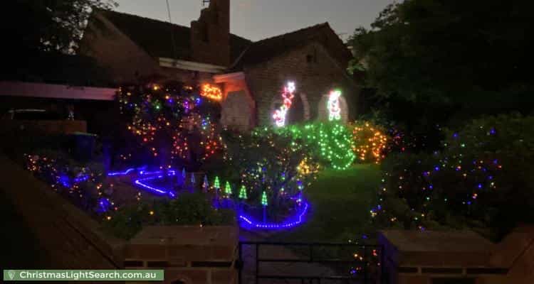 Christmas Light display at 7 Meldan Street, Burwood