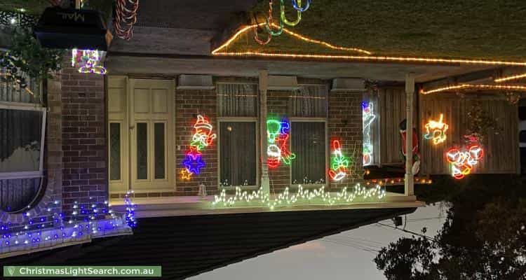 Christmas Light display at 7 Meldan Street, Burwood