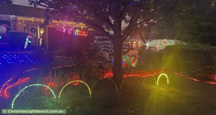 Christmas Light display at 27 Fingleton Crescent, Gordon