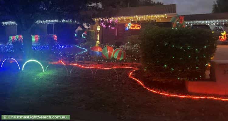 Christmas Light display at 27 Fingleton Crescent, Gordon