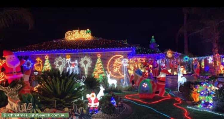 Christmas Light display at 22 Sandridge Court, Patterson Lakes