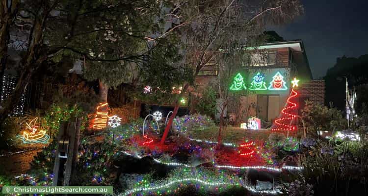 Christmas Light display at 11 Morrison Court, Mount Waverley