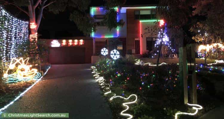 Christmas Light display at 11 Morrison Court, Mount Waverley