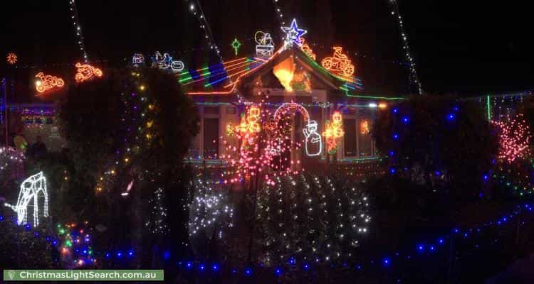 Christmas Light display at 87 Brookwood Avenue, Doreen