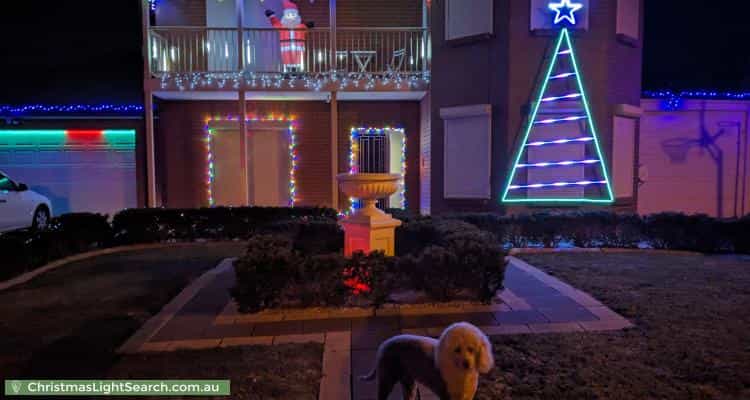 Christmas Light display at 7 Hillside Court, Walkley Heights