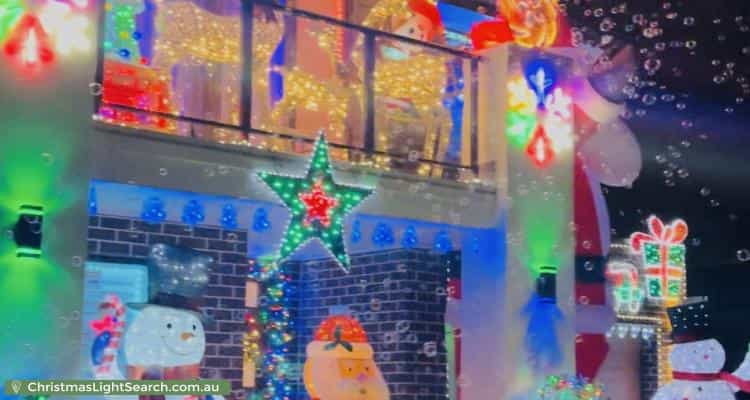 Christmas Light display at 6 Steeple Place, Marsden Park