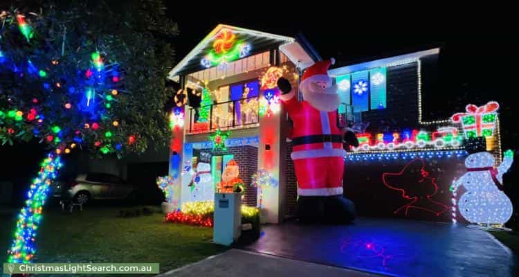 Christmas Light display at 6 Steeple Place, Marsden Park