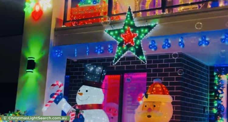 Christmas Light display at 6 Steeple Place, Marsden Park