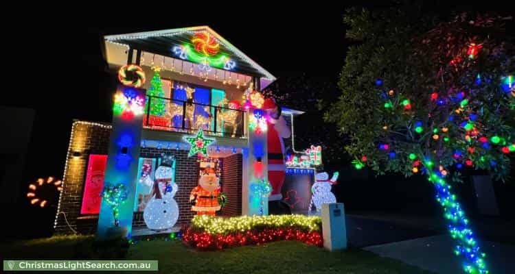 Christmas Light display at 6 Steeple Place, Marsden Park