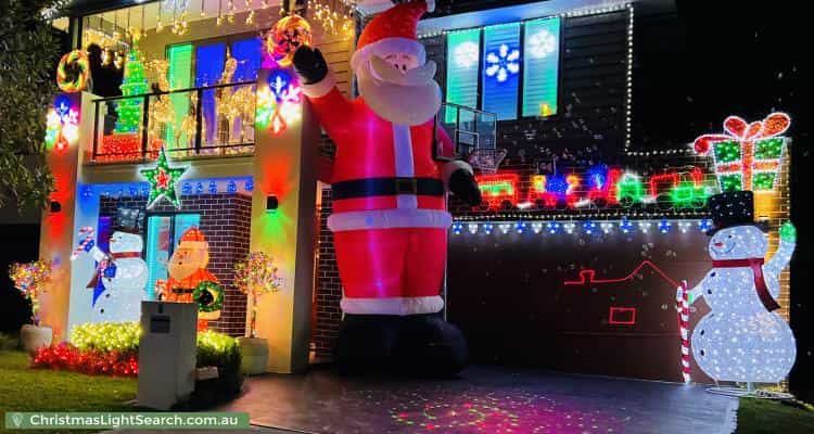 Christmas Light display at 6 Steeple Place, Marsden Park