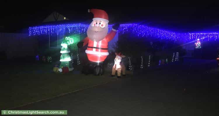 Christmas Light display at 91 Kearney Drive, Aspendale Gardens