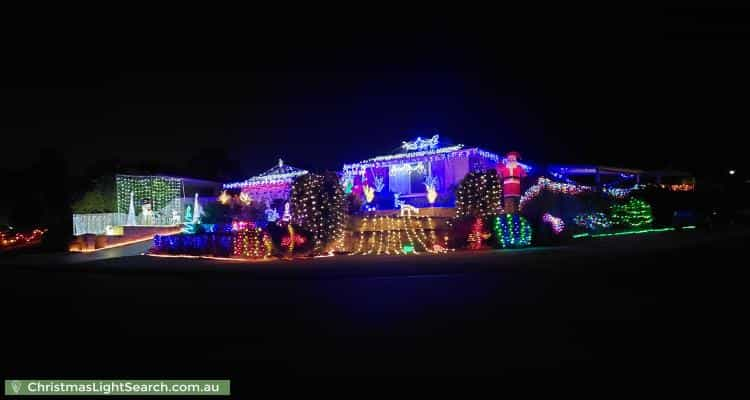 Christmas Light display at 2 Tumba Court, Joondalup