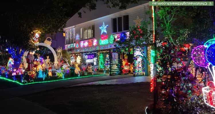 Christmas Light display at 101 Kempsie Road, Upper Mount Gravatt