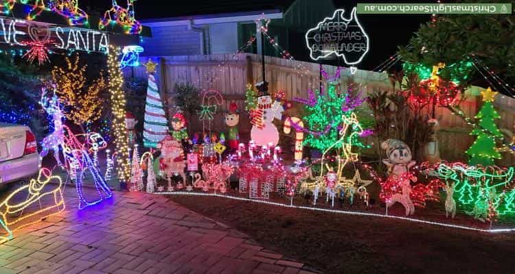 Christmas Light display at 101 Kempsie Road, Upper Mount Gravatt