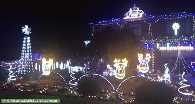 Christmas Light display at 16 Toulouse Terrace, Narre Warren South