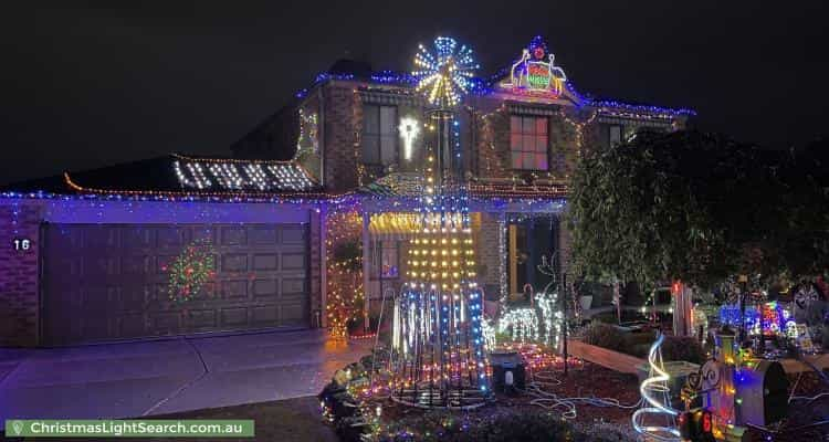 Christmas Light display at 16 Toulouse Terrace, Narre Warren South