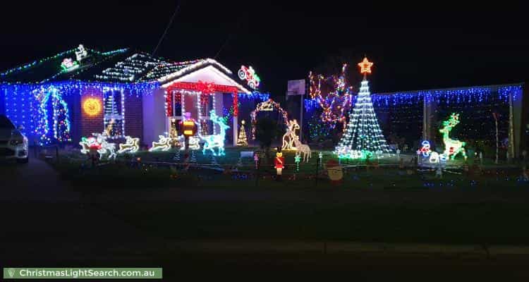 Christmas Light display at 4 Denham Court, Kealba