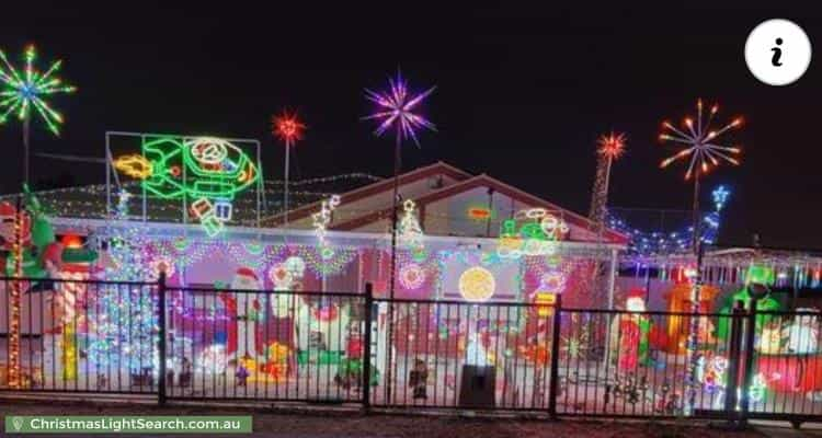 Christmas Light display at 13 Meadows Lane, Davoren Park