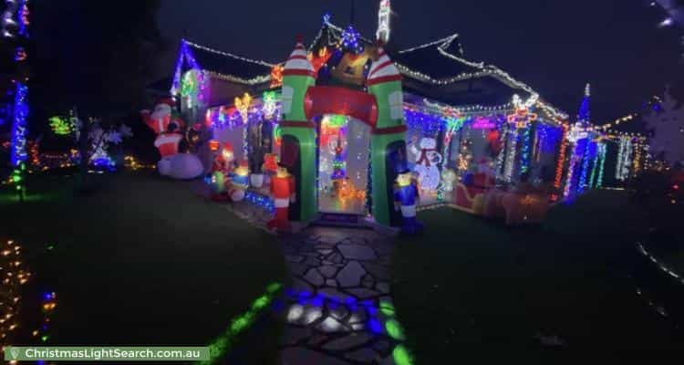 Christmas Light display at 74 Rose Terrace, Wayville