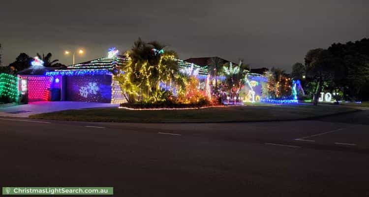 Christmas Light display at 2 Barra Close, Leeming