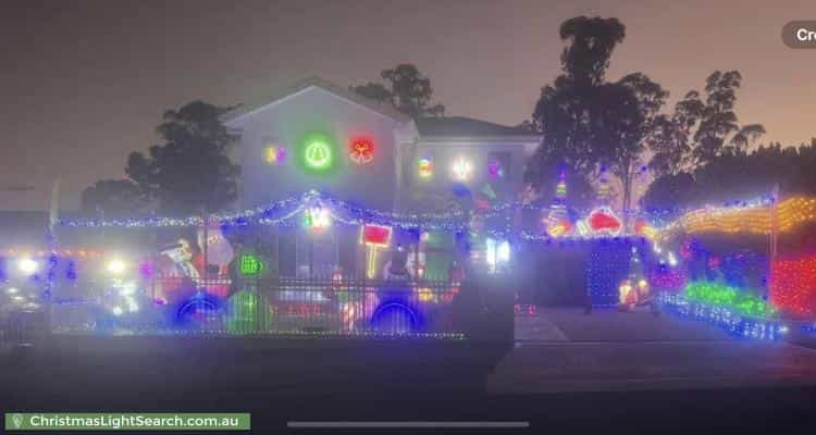 Christmas Light display at 62 Stockholm Avenue, Hassall Grove