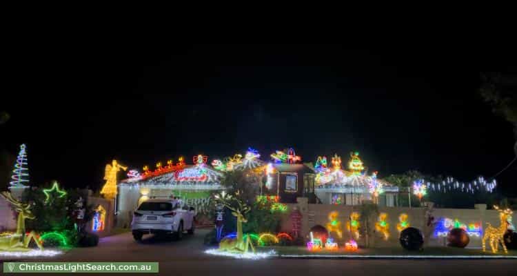 Christmas Light display at 88 Branksome Gardens, City Beach